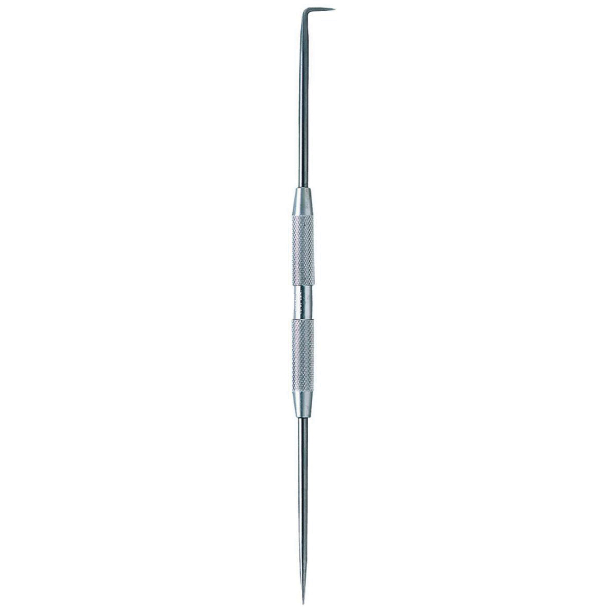 GENERAL 80 2-Point Fixed Scriber, Steel 90 deg Angled/Straight Tip, Knurled Grip Handle, 8-7/16 in L - Scribers & Probes